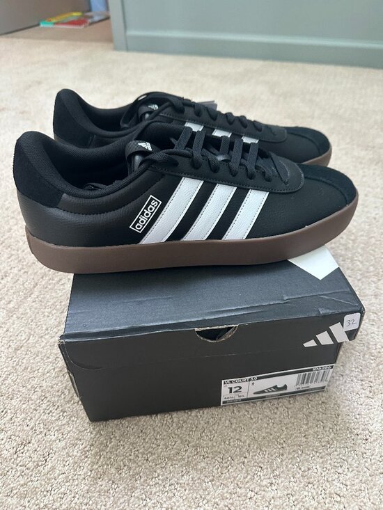 adidas Other - Adidas VL Court 3.0 – Men's Size 12 – Black/White Gum – New with Box